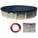 Oválný kryt bazénu